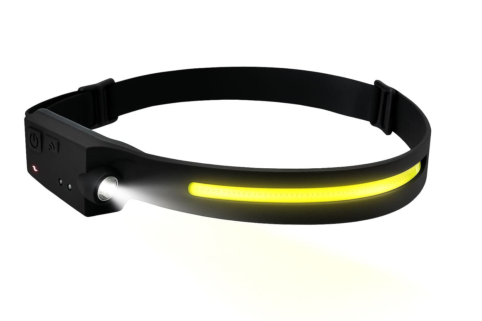 Lampada Frontale con Torcia e Striscia LED con Sensore e Ricarica USB-C - Techly I-LED-HEAD102