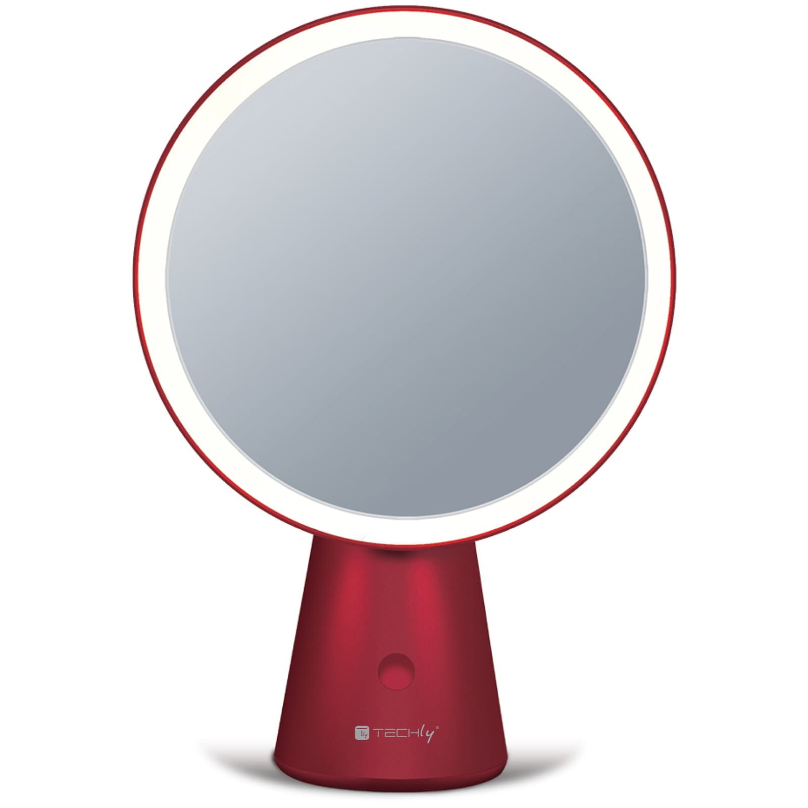 Specchio Retroilluminato 60 LED Dimmerabile Batteria Ricaricabile Alimentazione USB-C - Techly I-LED-MIRROR