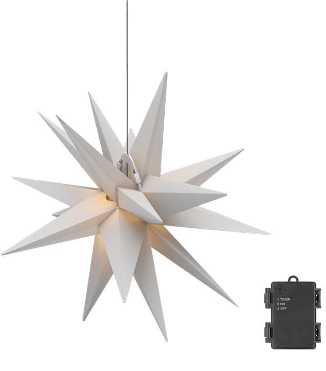 Stella di Natale LED 3D ø 56 cm Batteria - Goobay I-LED-XMAS-STAR1