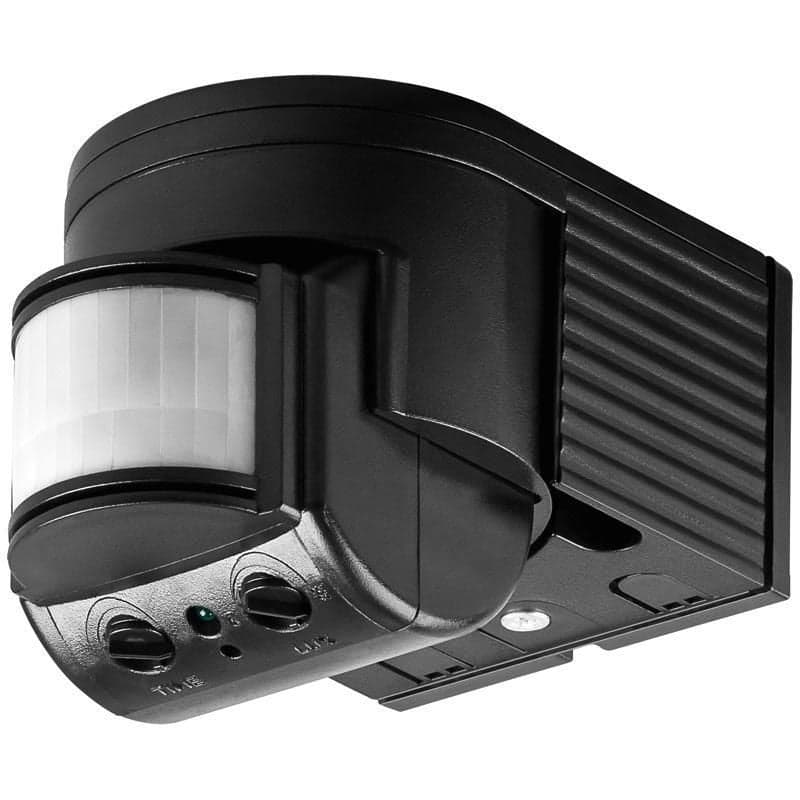 Sensore di Movimento a Infrarossi 180° Nero - Goobay I-LIGHT-SNR4BK