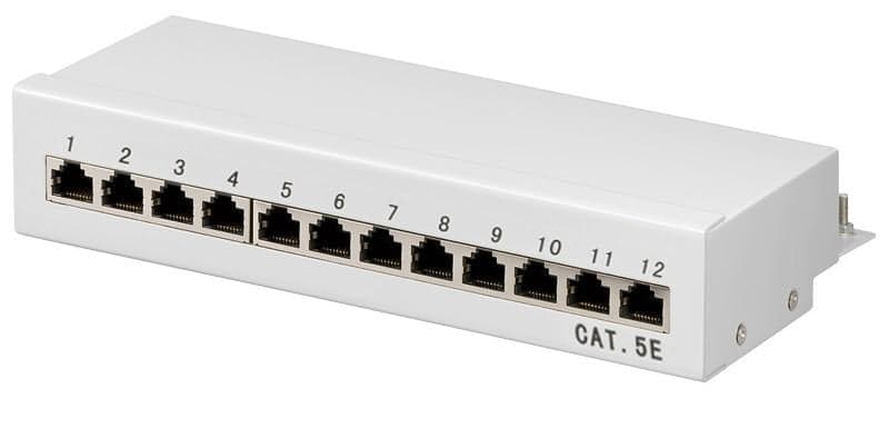 Pannello Patch 12 Porte Cat5E STP Grigio - Intellinet I-PP 12-E-RS