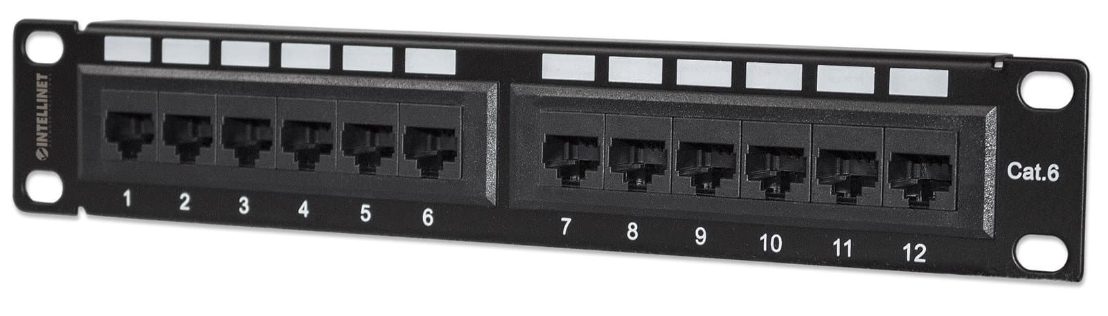 Pannello Patch per Rack 10" 12 Porte UTP Cat6 1HE - Intellinet I-PP 12-R6U-10