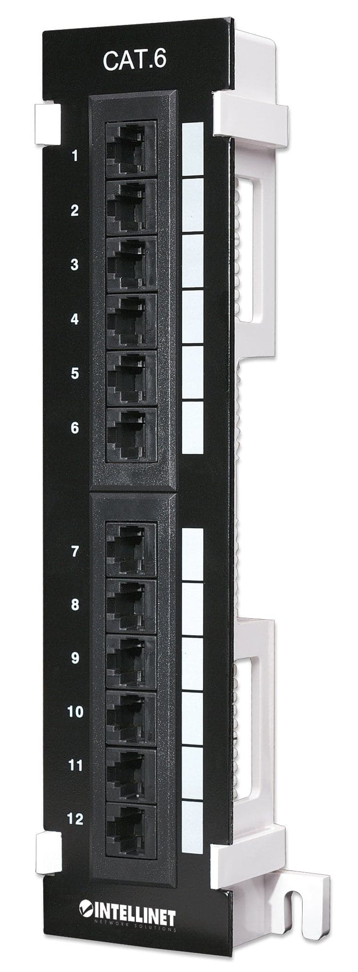 Pannello Patch 12 Porte UTP Cat6 Installazione a Muro - Intellinet I-PP 12-RU-C6