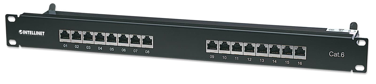 Pannello Patch STP 16 Porte RJ45 Cat6 - Intellinet I-PP 16-RS-C6