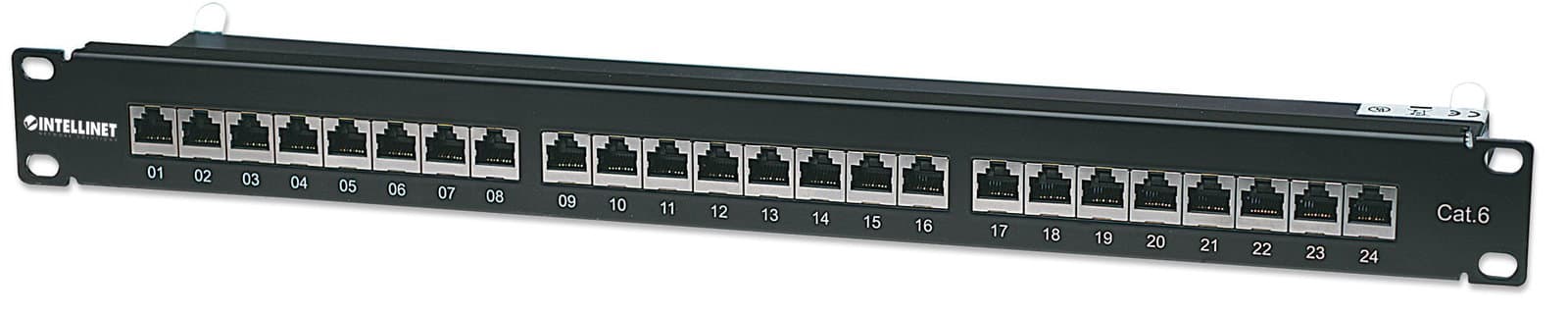 Pannello Patch STP 24 posti RJ45 Cat6 - Intellinet I-PP 24-RS-C6