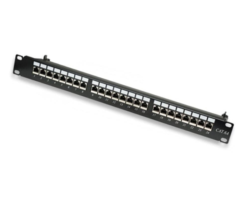 Pannello Patch STP 24 Porte RJ45 Cat6A - Intellinet I-PP 24-RS-C6A