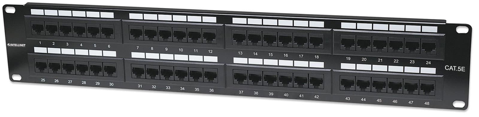 Pannello Patch UTP 48 Posti RJ45 Cat5E - Intellinet I-PP 48-RU-C5E