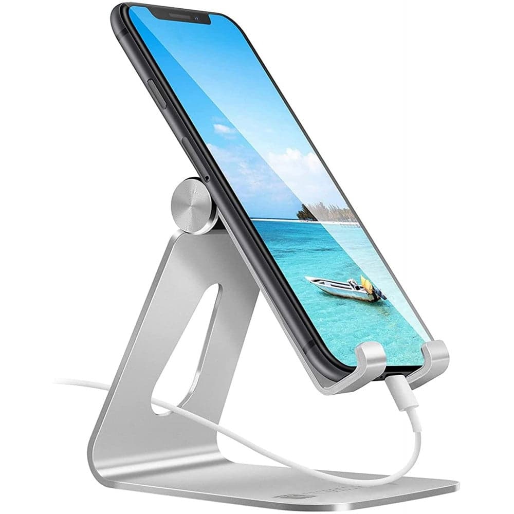 Supporto Porta Smartphone e Tablet Universale Regolabile da Scrivania - Techly I-SMART-STAND4