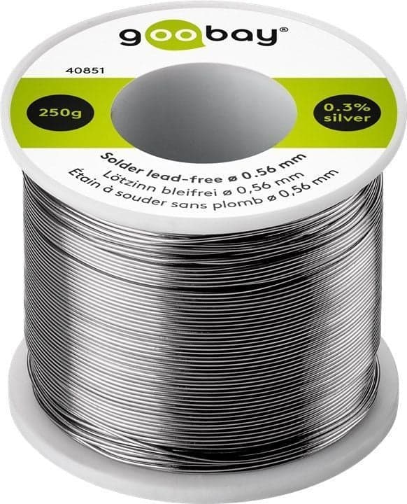 Stagno in Rotolo per Saldatura diam. 0,56 mm 250gr - Goobay I-ST-40851
