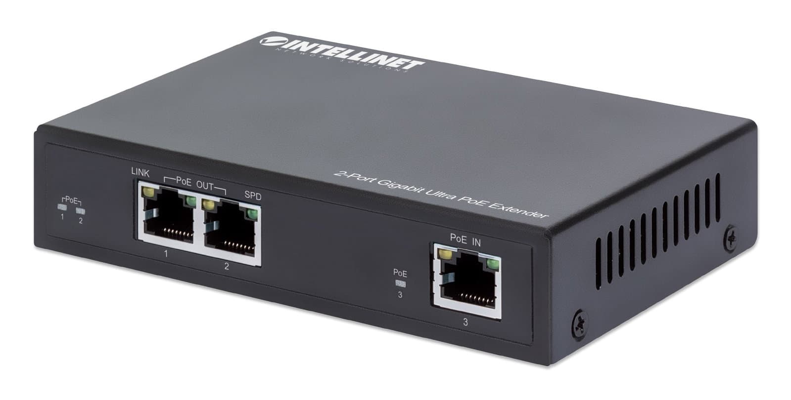 Ultra PoE Extender Gigabit 2 Porte 60W - Intellinet I-SWHUB 60W2POE