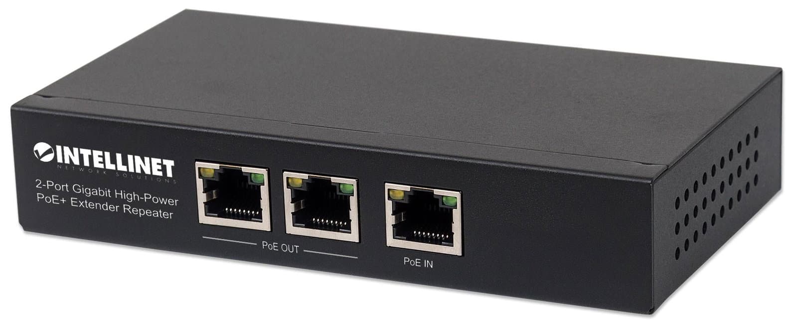 Ripetitore PoE+ extender ad alta potenza 2 porte Gigabit - Intellinet I-SWHUB 8000SI