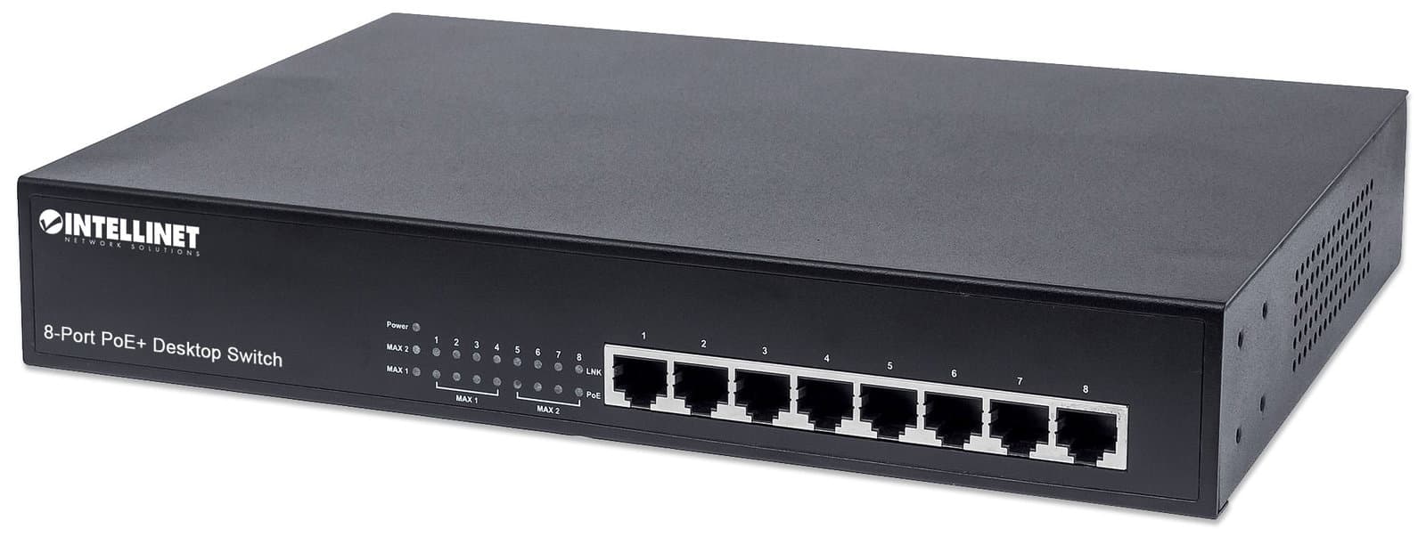 Switch PoE+ 8 Porte 10/100 Desktop/Rack - Intellinet I-SWHUB 88PLUS