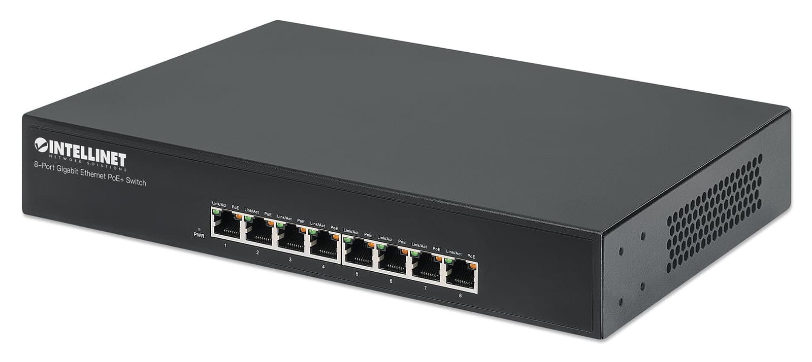 Switch 8 porte Gigabit PoE+ - Intellinet I-SWHUB 8GPE