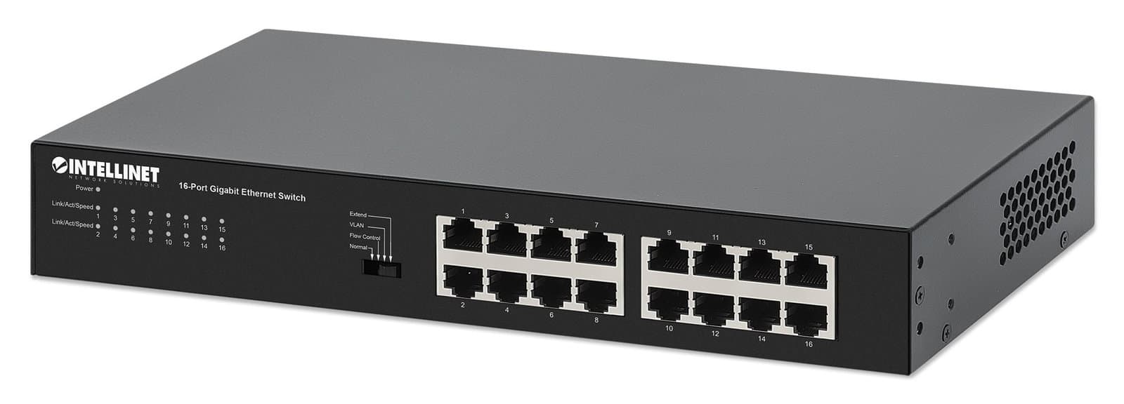 Ethernet Switch Gigabit 16 Porte Desktop Metallico - Intellinet I-SWHUB GB-016A