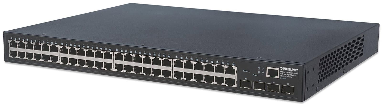 Switch Ethernet 48 Porte Gigabit Web-Managed 4 Porte SFP - Intellinet I-SWHUB GBE-48