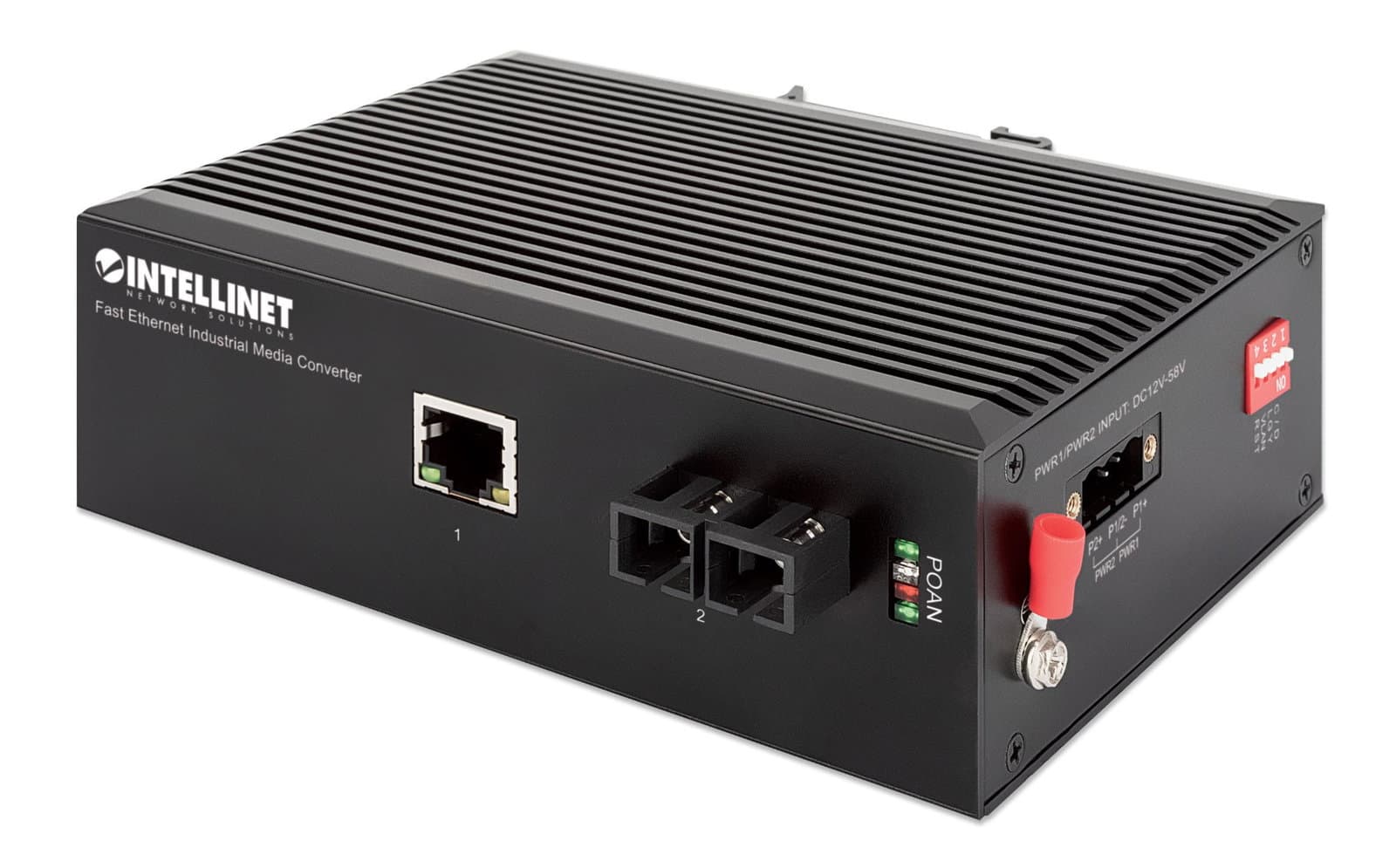 Media converter industriale Fast Ethernet 100Base-FX SC - Intellinet I-SWHUB IND-SC100
