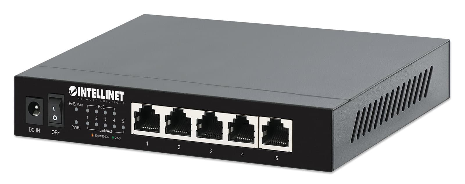Ethernet Switch POE+ 5 Porte 2.5G - Intellinet I-SWHUB POE-921