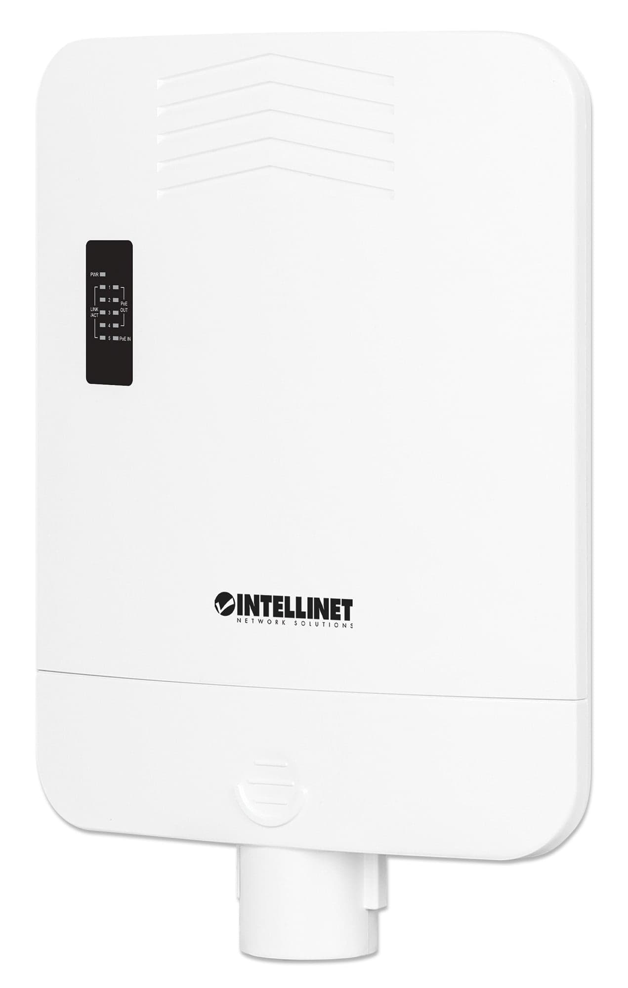 Switch Gigabit 5 porte PoE Passante / Extender 4 porte PoE+ per Esterno - Intellinet I-SWHUB POE-OUT220