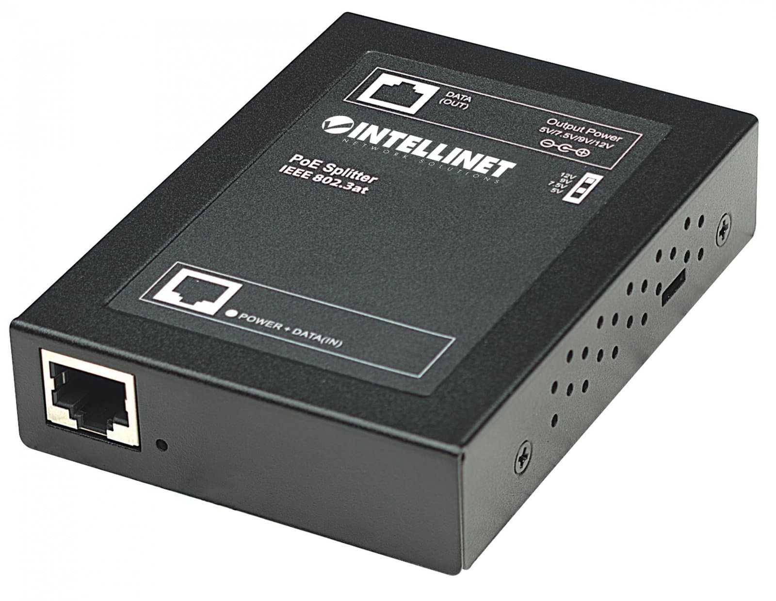 Splitter PoE IEEE 802.3af/at con Voltaggio Regolabile 5/7,5/9/12V - Intellinet I-SWHUB POE-SPL