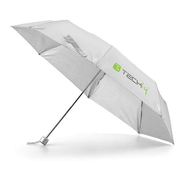 Ombrello Pieghevole Grigio con Logo Techly - Techly I-TLY-OMBG
