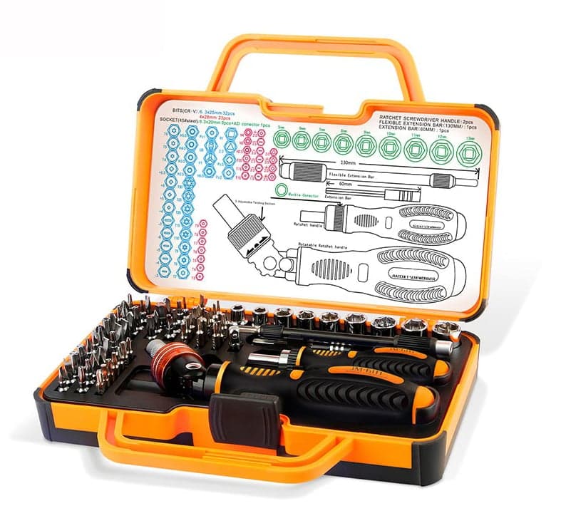 Kit Valigetta 69 pezzi Cacciaviti Bussole e Punte Professionali - Techly NP I-TOOL-SC69