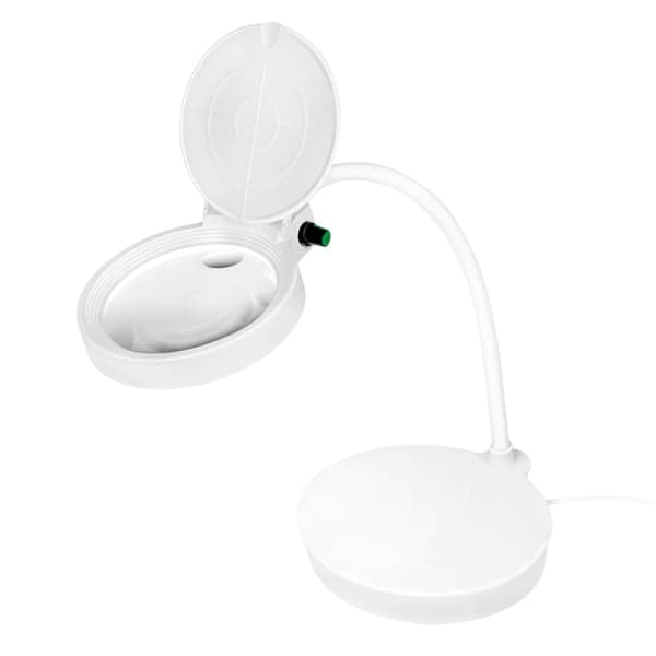 Lampada LED da Tavolo con Lente d'Ingrandimento a 8 e 36 Diottrie Dimmerabile - Logilink I-TOOL-SD-067