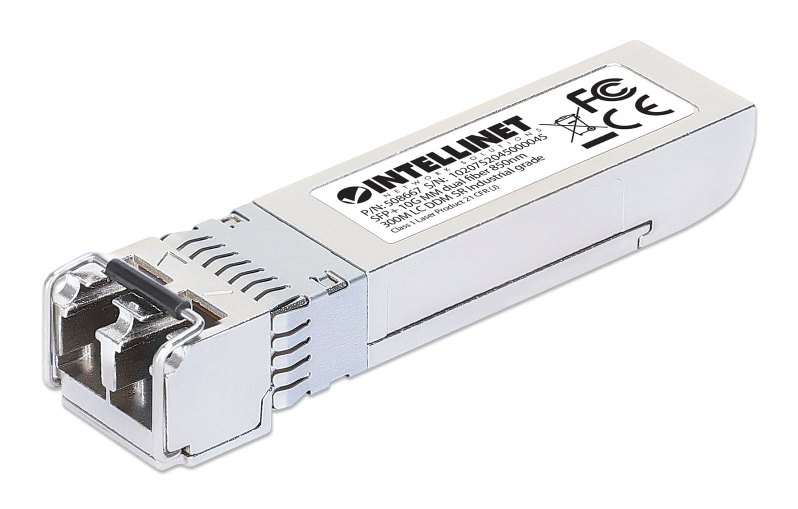 Transceiver SFP+ Fibra Ottica Multimodale LC Duplex 10GBase-SR - Intellinet I-TX-MGBIC-10GMIND