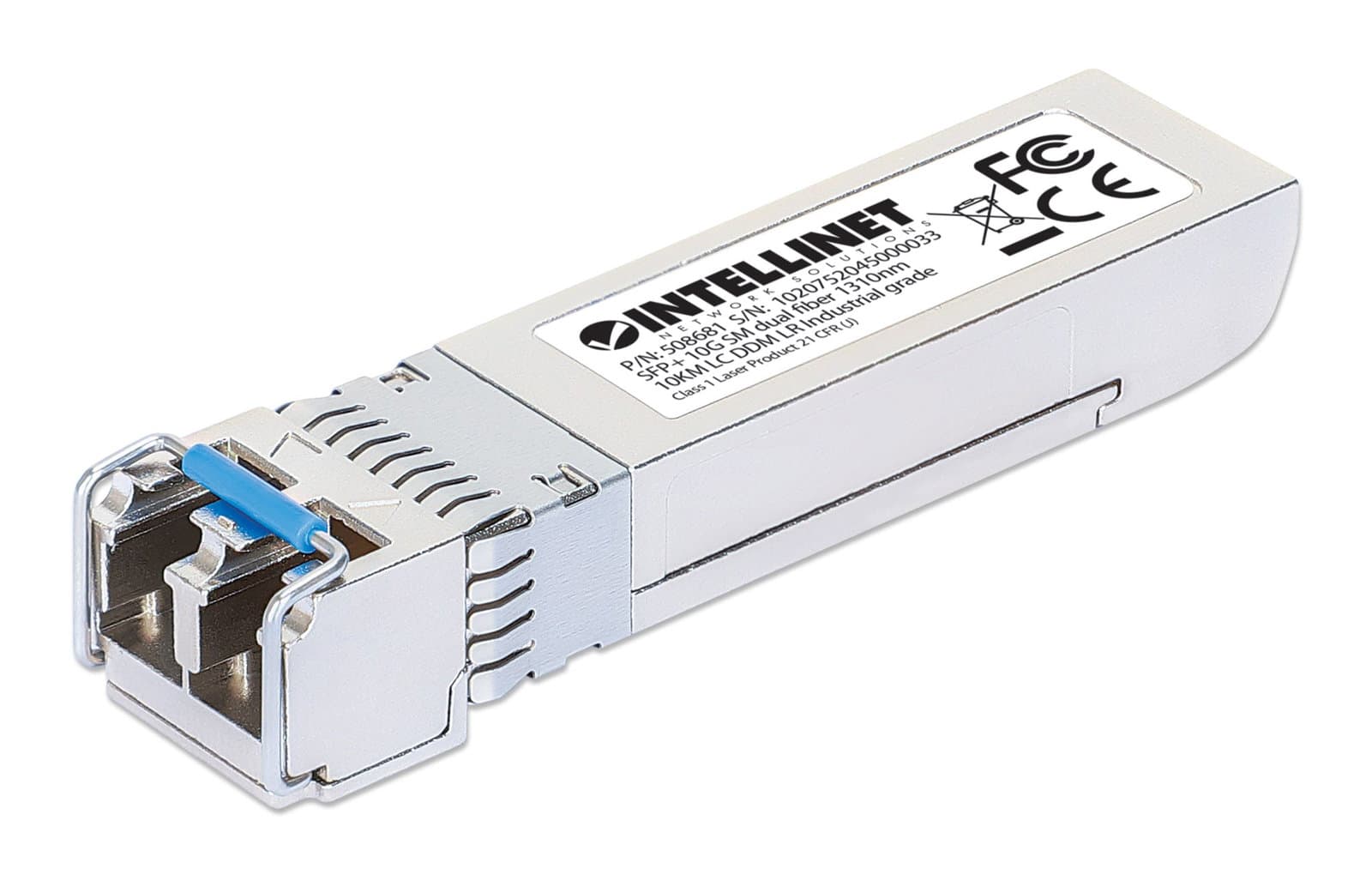 Transceiver SFP+ Fibra Ottica Monomodale LC Duplex 10GBase-LR - Intellinet I-TX-MGBIC-10GSIND