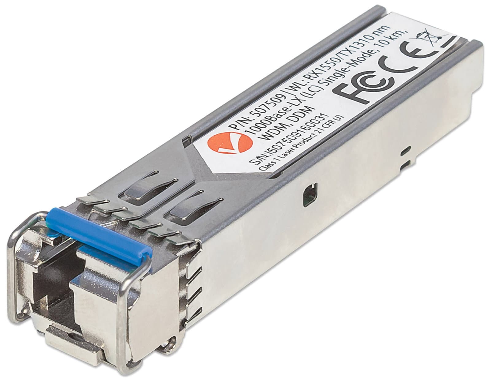 Transceiver Gigabit Fibra Ottica WDM (RX1550/TX1310) Bidirezionale SFP - Intellinet I-TX-MGBIC-WDM2