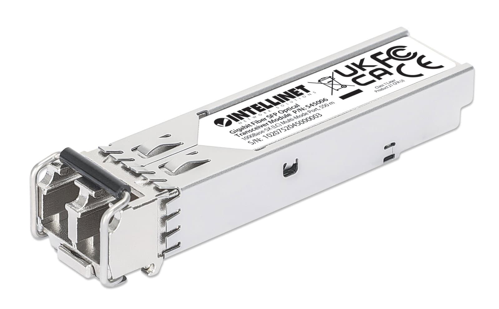 Transceiver SFP Porta Multimodale 1000Base-SX (LC) 550m - Intellinet I-TX-MGBIC006