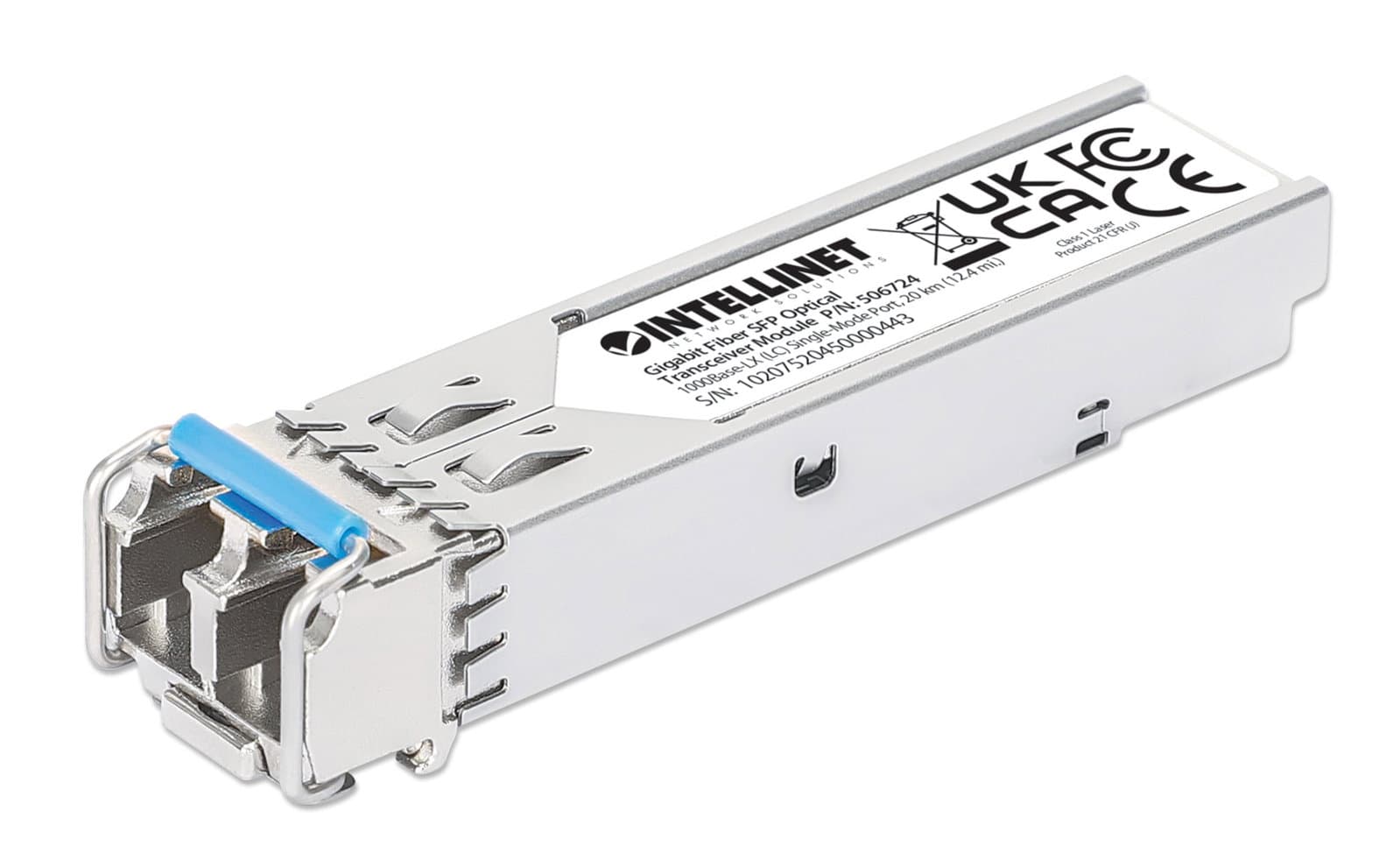 Transceiver Mini-GBIC Gigabit Ethernet SFP 1000Base-LX 20km - Intellinet I-TX-MGBIC013