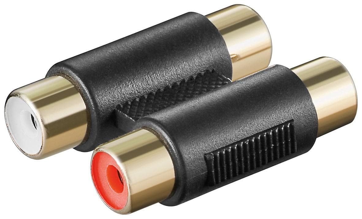 Adattatore audio doppio RCA femmina/femmina - Goobay IADAP 2RCA-FF