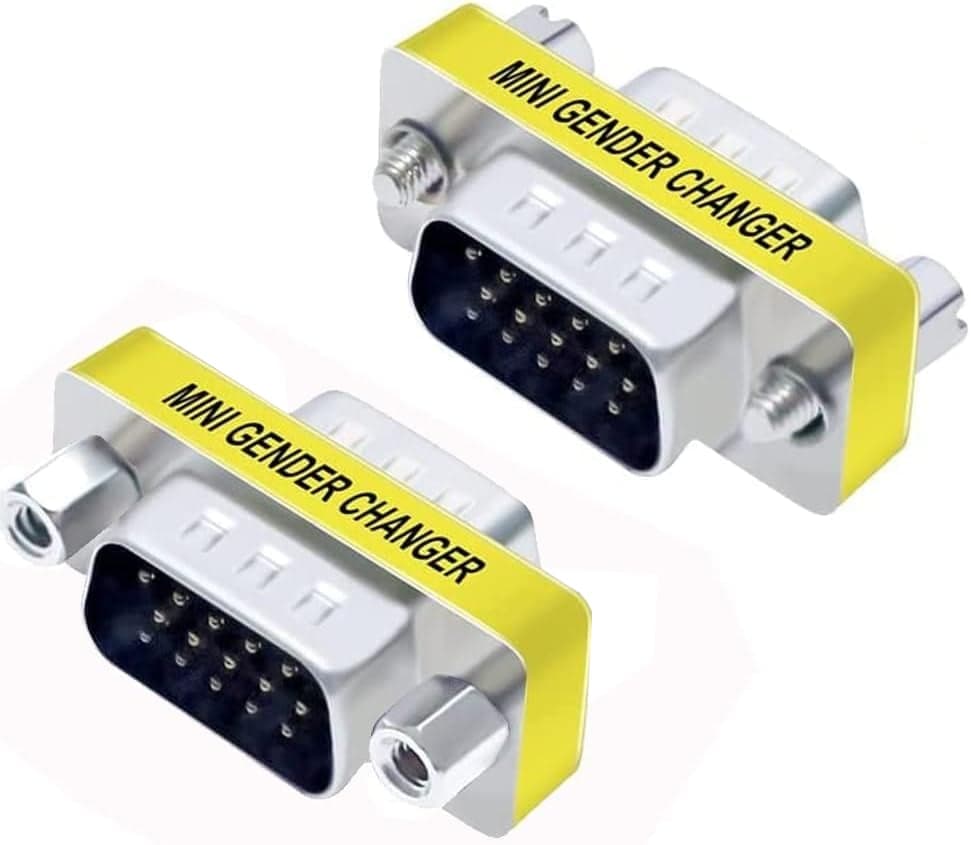 Mini Gender Changer VGA DB 15 Poli HD M/M - Manhattan IADAP 734-15HD