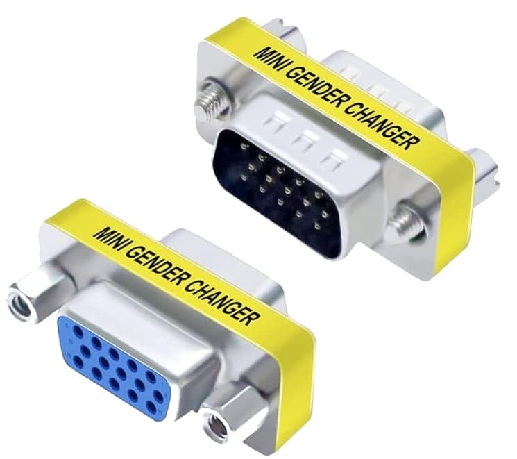 Mini Gender Changer VGA DB 15 Poli HD M/F - Manhattan IADAP 736-15HD