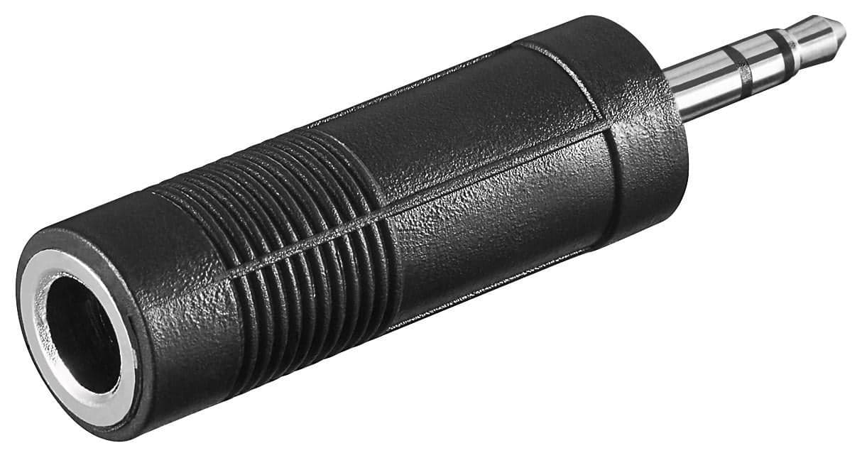 Adattatore audio 3.5mm M a 6.3mm F stereo - Goobay IADAP AU-3M5F