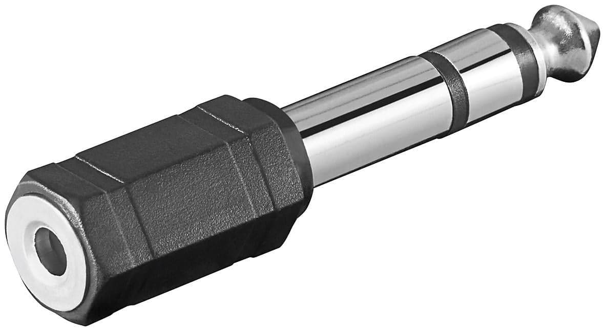 Adattatore audio 6.3mm M a 3.5mm F stereo - Goobay IADAP AU-5M3F