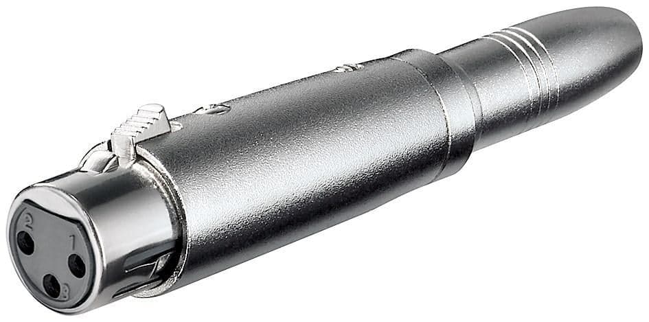 Adattatore XLR Cannon Femmina a Jack 6,35mm Femmina Mono - Goobay IADAP AU-XLR-453