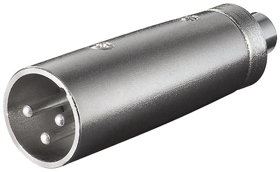 Adattatore XLR Cannon Maschio a RCA Femmina - Goobay IADAP AU-XLR-458