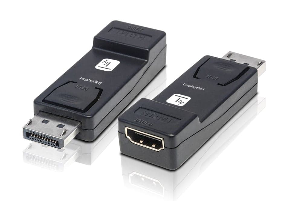 Adattatore Convertitore da DisplayPort DP 1.2 a HDMI 4K 30Hz Nero - Techly IADAP DSP-2124K3