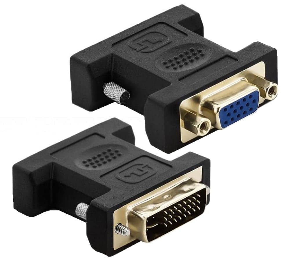 Adattatore Video DVI-I Maschio a VGA Femmina Nero - Techly IADAP DVI-8700T