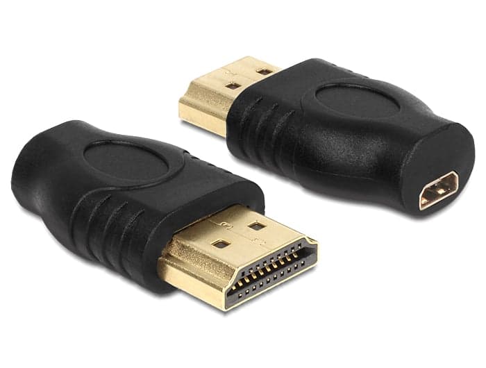 Adattatore HDMI Micro-D femmina a HDMI-A maschio nero - Delock IADAP HDMIMD-HDMI
