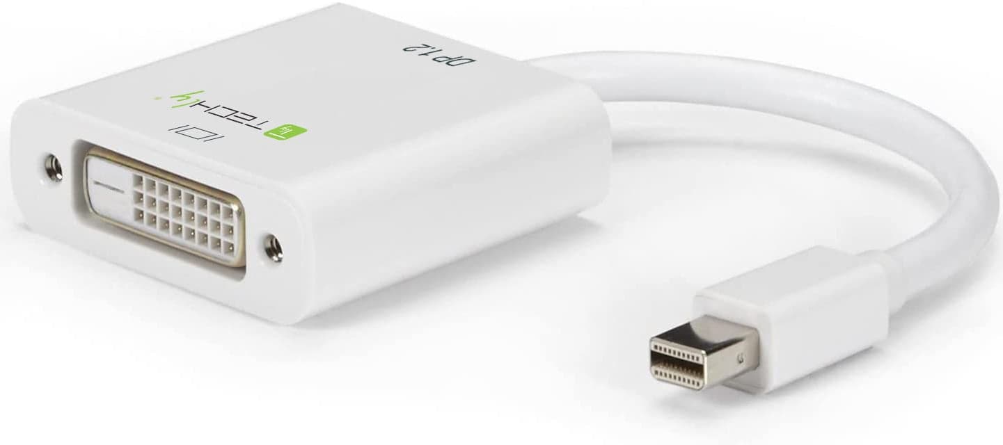 Adattatore Mini DisplayPort (Thunderbolt) 1.2 / DVI 15cm Bianco - Techly IADAP MDP-DVIF12