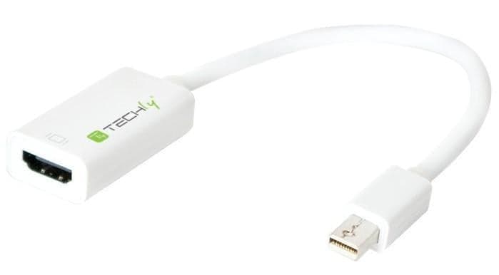 Adattatore Mini DisplayPort (Thunderbolt) 1.2 / HDMI 15cm Bianco - Techly IADAP MDP-HDMIF12