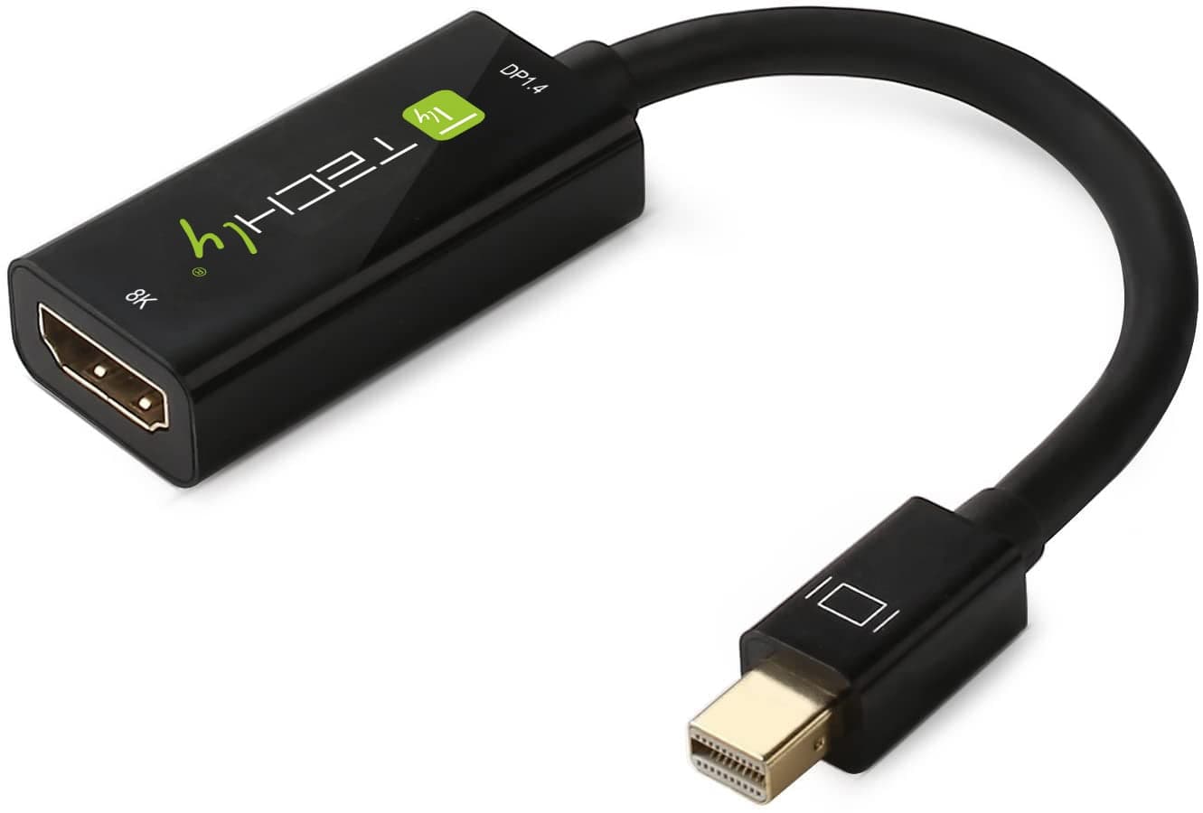 Adattatore Mini DisplayPort 1.4 a HDMI 8K Attivo Nero - Techly IADAP MDP-HDMIF8K