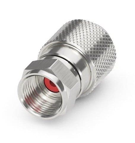 Confezione 10 Adattatori F per Cavi 7,2/7,4mm - Goobay IADAP SAT-020