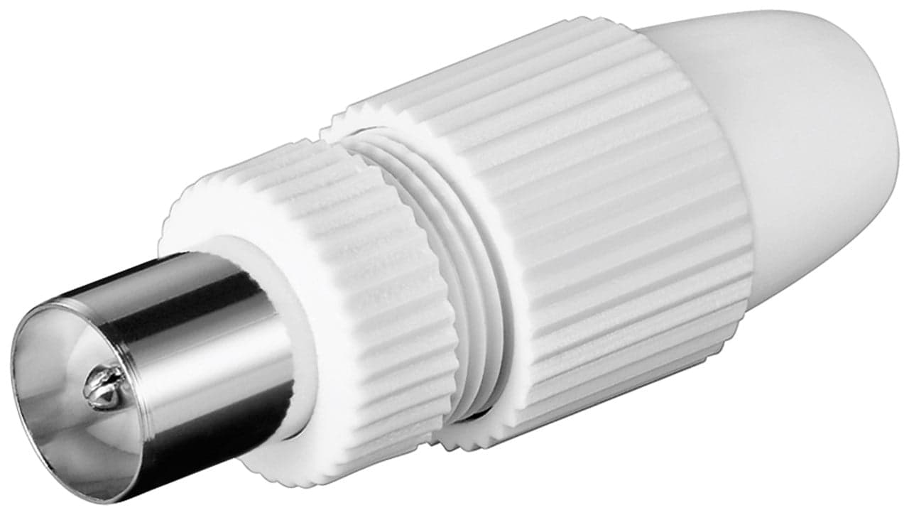 Adattatore Connettore Coassiale Maschio 9,5 mm Antenna - Goobay IADAP SAT-025