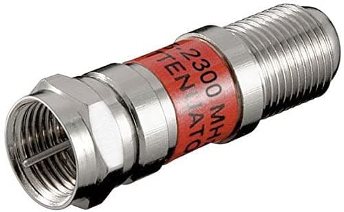 Attenuatore SAT 10dB F/F Maschio/Femmina - Goobay IADAP SAT-ATT10