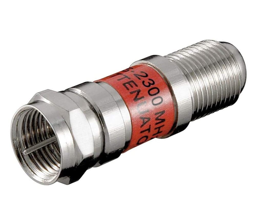Attenuatore SAT 20dB F/F Maschio/Femmina - Goobay IADAP SAT-ATT20