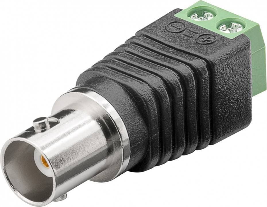 Adattatore Terminal Block 2-pin a BNC femmina - Goobay IADAP TB2-BNC FM