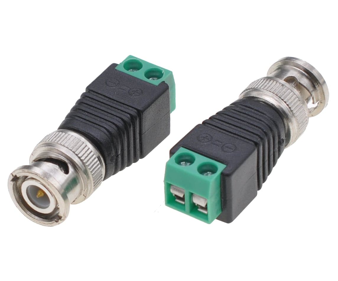 Adattatore Connettore Terminal Block 2-pin a BNC Maschio - Techly IADAP TB2T-BNCMM